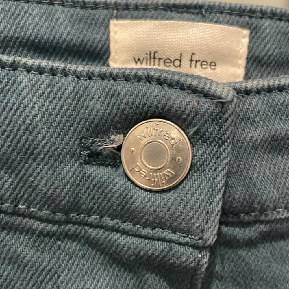 Wilfred Free Teal/Bluish Green Jeans SZ 8 - Picture 2 of 4